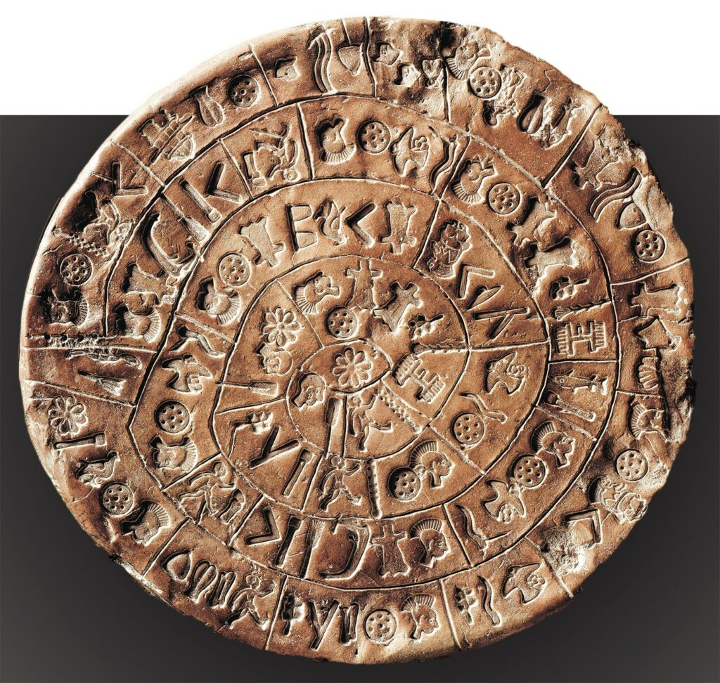 رمزنگاری باستانی روی لوح دایره