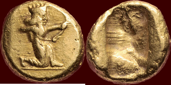 نقش داریوش هخامنشی روی سکه طلا. ارز فیات چیست
