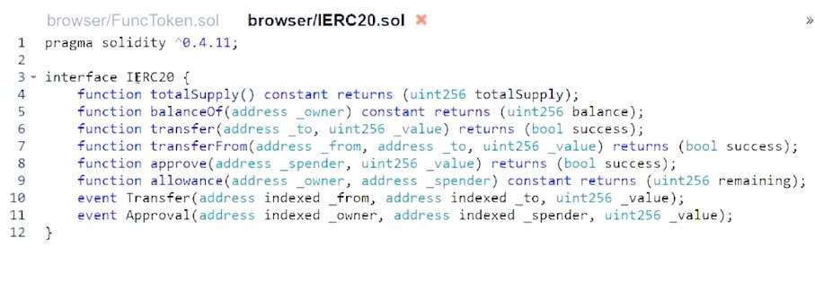 کد قرارداد هوشمند یک توکن ERC-20