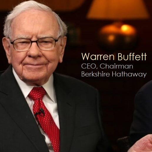 وارن بافت، رئیس هیئت مدیره شرکت Berkshire Hathaway. او را به عنوان یکی از بزرگ‌ترین و تاثیرگذارترین سرمایه‌گذاران دنیا می‌شناسند.