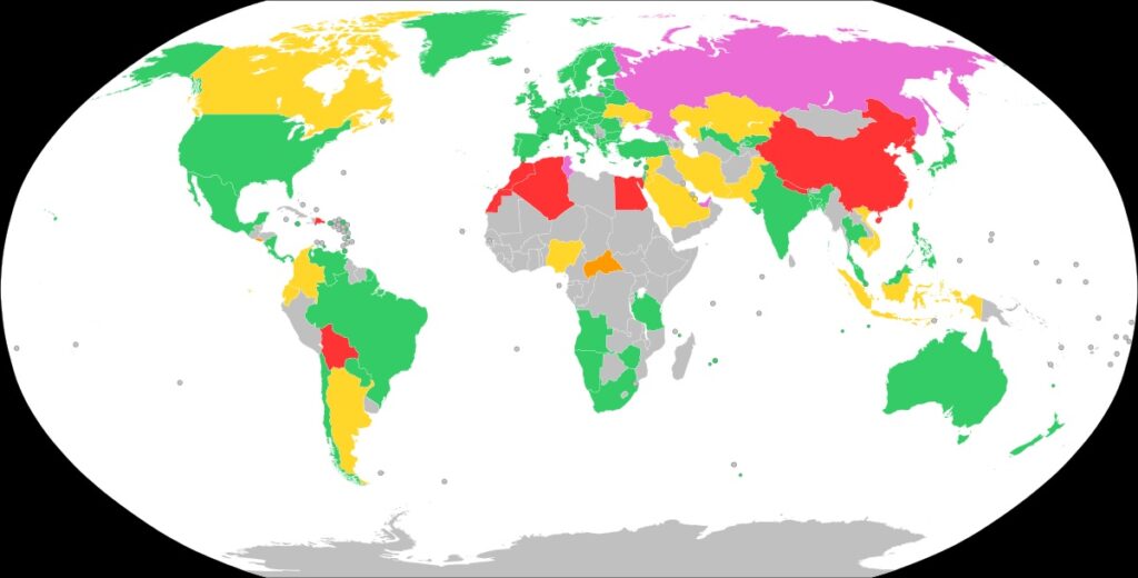 کشورهای تحریم شده بایننس