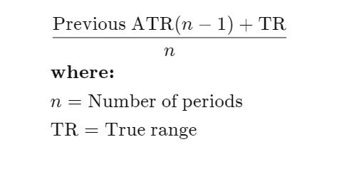فرمول محاسبه اندیکاتور ATR