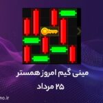 حل مینی گیم همستر امروز (راهنمای ویدیویی)؛ ۲۵ مرداد