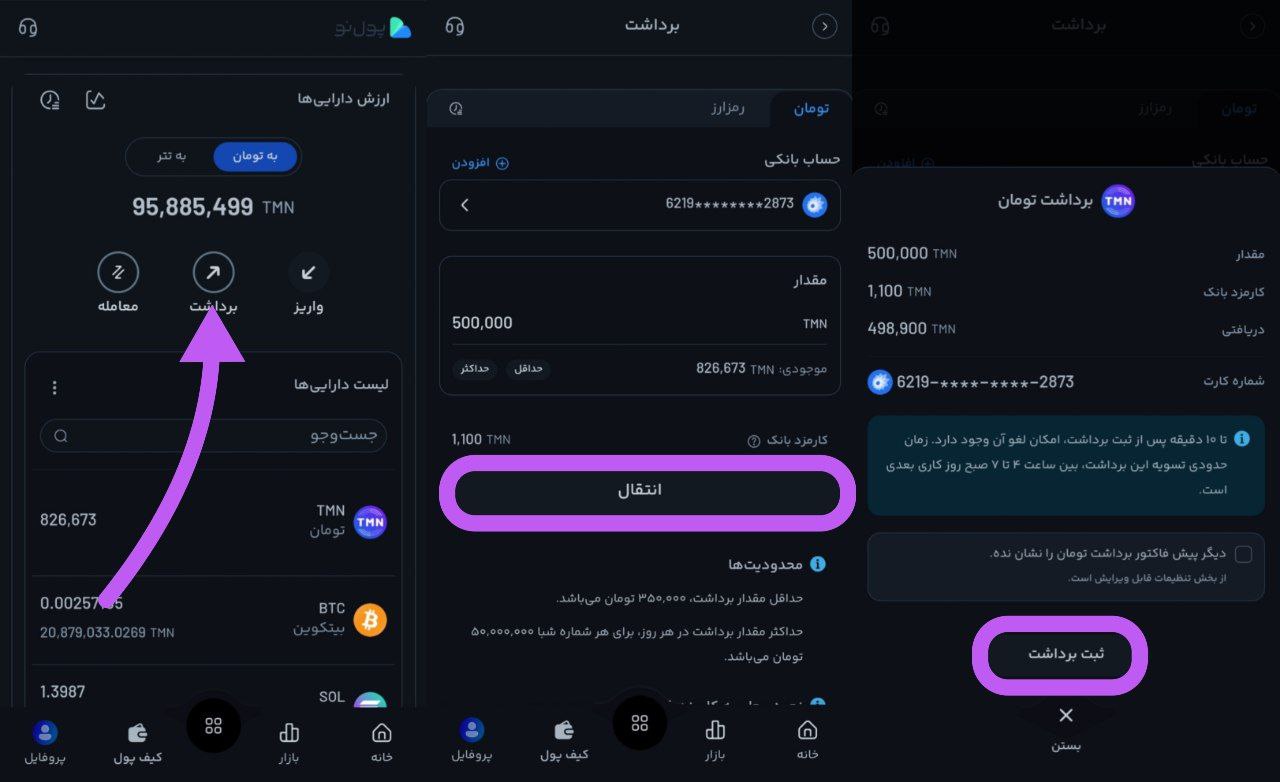برداشت تومان از پول نو
